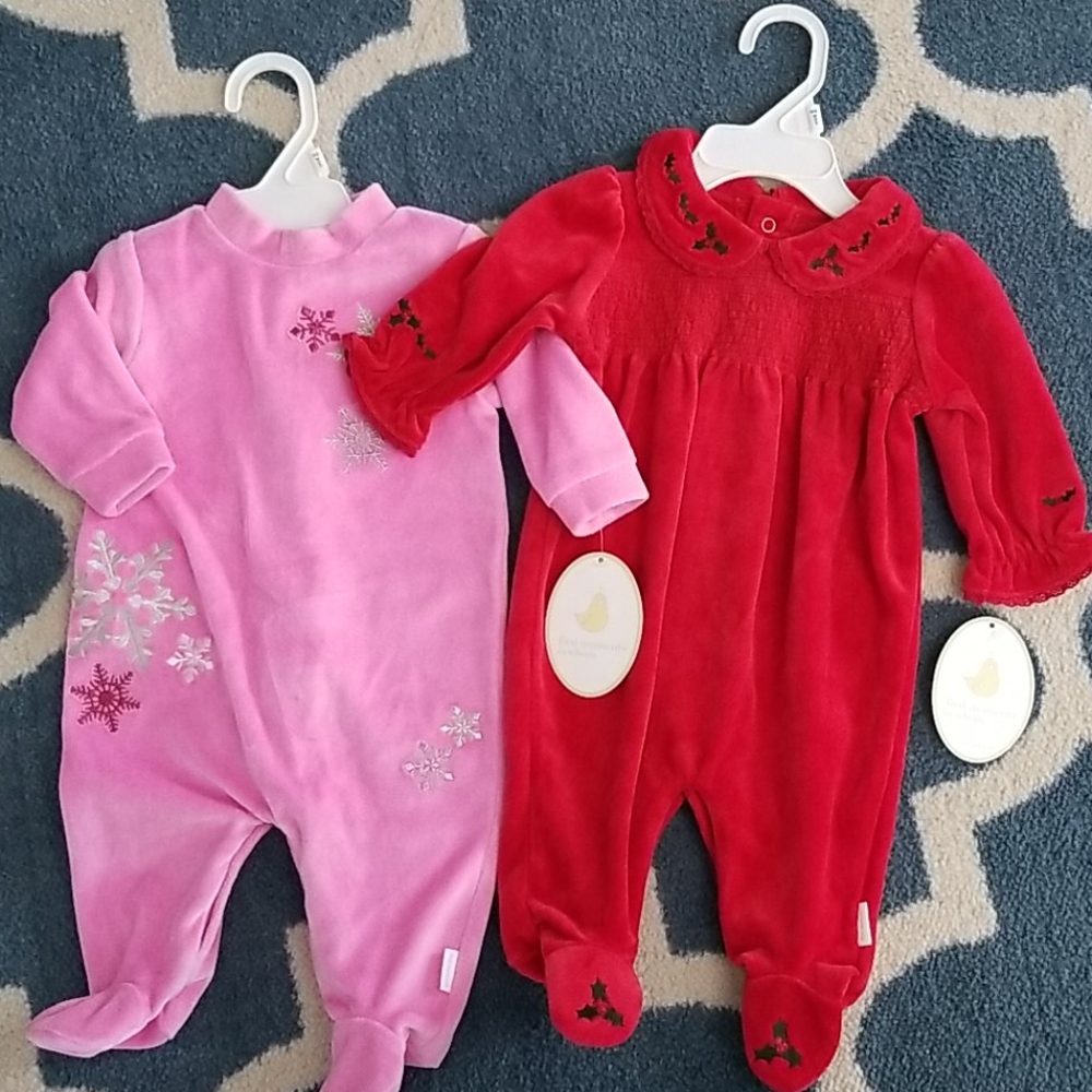 NWT 0-3 mo Christmas outfits
